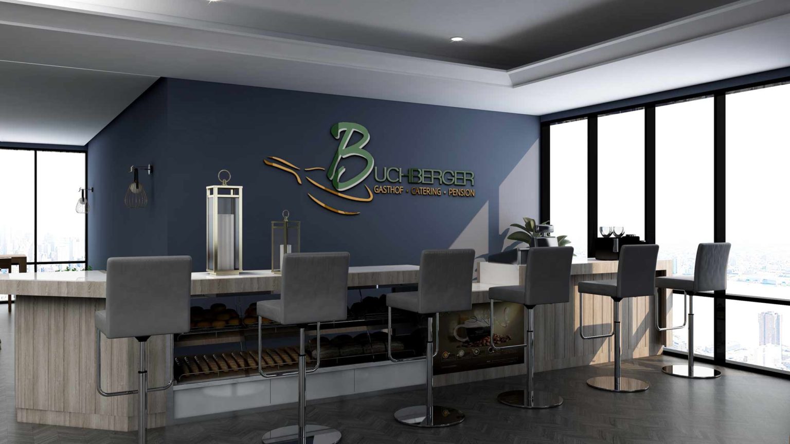 FINDYOURDESIGN LOGO DESIGN KAUFERING WERBEAGENTUR GRAFIK BUCHBERGER RESTAURANT