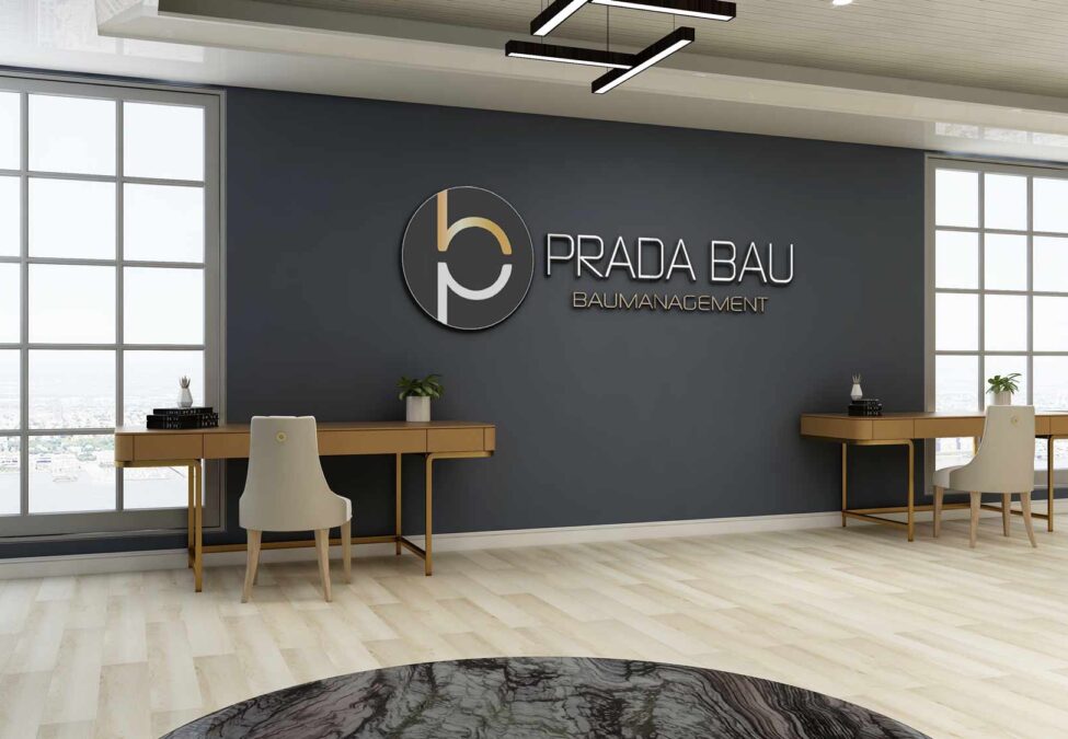 PRADA BAU – LOGO IMMOBILIEN BAUUNTERNEHMEN – BAUTRÄGER