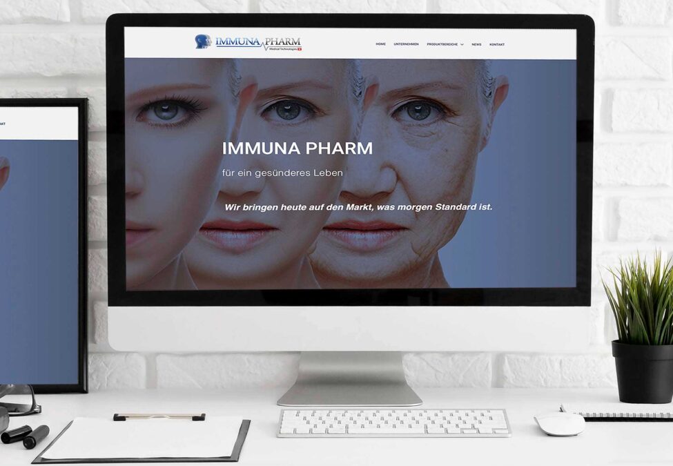 IMMUNA PHARM WEBDESIGN – Schweizer Pharma Unternehmen