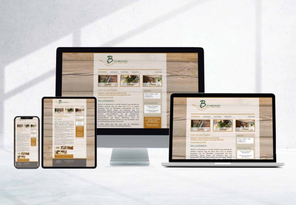 BUCHBERGER RESTAURANT- WEBDESIGN GRAFIKDESIGN